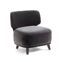 Кресло Из велюра Odalie размер XL дизайн Э Галлины единый размер серый AM.PM  фото, kupilegko.ru